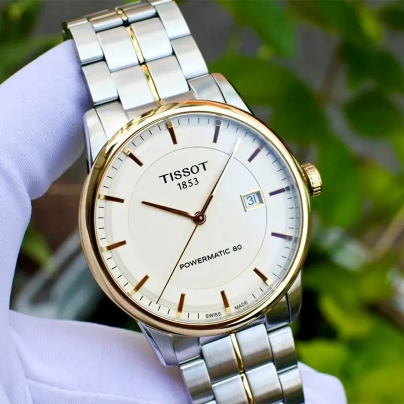 Tissot Luxury Powermatic 80 Ivory Dial Men's Watch- T086.407.22.261.00